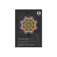 URSUS Tonzeichenpapier-Block A4 2134698SE 130g, metallic...