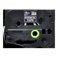 PTOUCH Ruban, gabarit noir STE141 PT-3600 18 mm