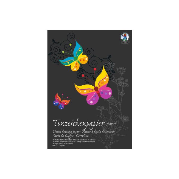 URSUS Tonzeichenpapier-Block A3 2154099SE 130g, intensiv 10 Blatt
