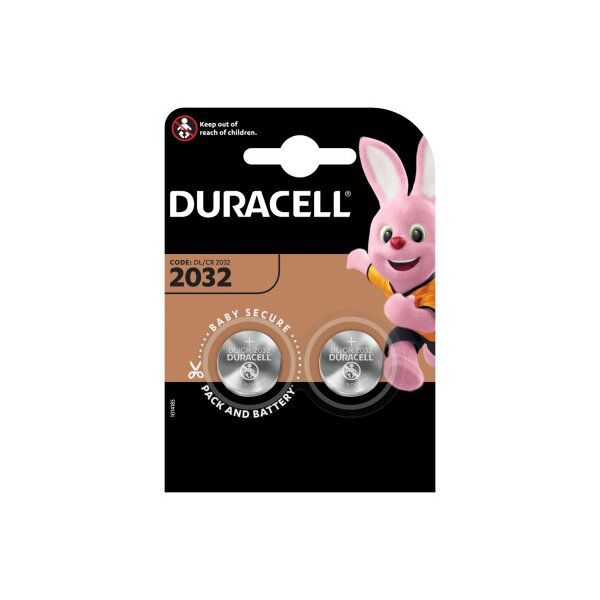 DURACELL Knopfbatterie Specialty 4-203921 CR2032, 3V 2 Stück