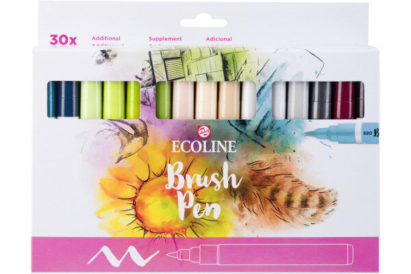 TALENS Ecoline Brush Pen Set 11509006 ass. Additional 30 pcs.