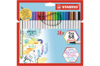 STABILO Fasermaler Pen 68 Brush 568 24-211 ass. 24...