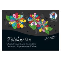 URSUS Carton photo bloc A6 11396499SE 300g, 3 couleurs 60...