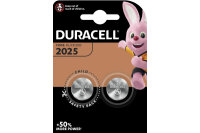 DURACELL Knopfbatterie Specialty DL2025 B2 CR2025, 3V 2...