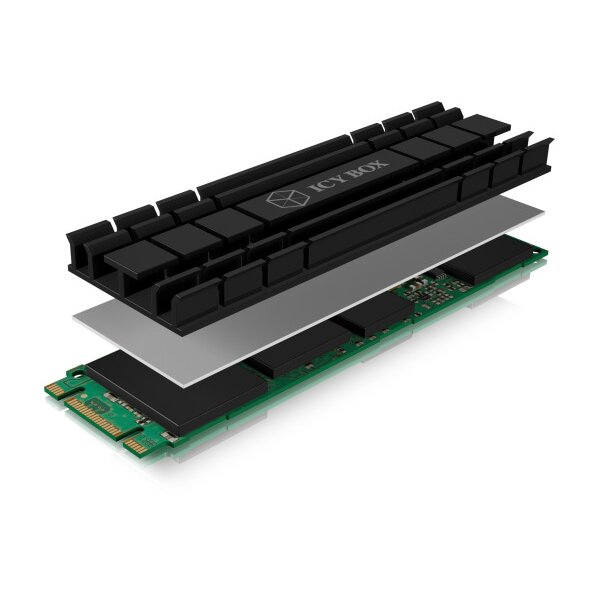 ICY BOX Heat sink for M.2 SSD IB-M2HS-701 Aluminium 5mm