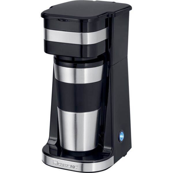 CLATRONIC Kaffeemaschine to go KA 3733, schwarz silber