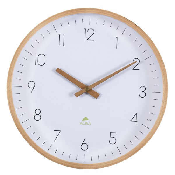 ALBA Holz-Wanduhr "HORTREE", Quarzuhr, Durchmesser: 300 mm