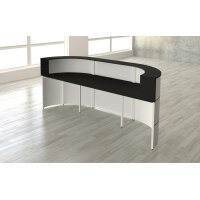 kerkmann Comptoir daccueil arrondi Cento 3A, blanc/