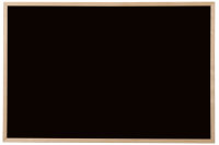 Bi-Office Tableau noir, bois naturel, 400 x 300 mm, noir
