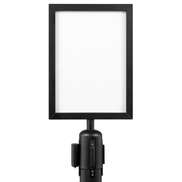 Securit Absperrsystem RETRACTABLE - Pfosten, schwarz