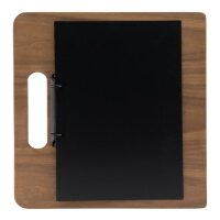 Securit Porte-menu classeur CHOPPING BOARD, en noyer