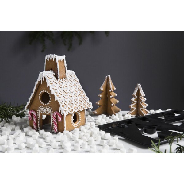 GastroMax 3D Ausstechform Lebkuchenh&auml;uschen, Breite: 285 mm