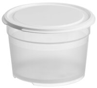 GastroMax Frischhaltedose, 0,6 Liter, transparent weiss