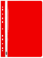 Oxford Chemise de rangement à lamelle, A4, PP, rouge