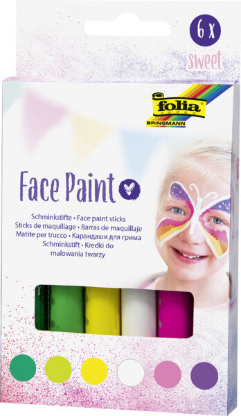 folia Crayons de maquillage Face Paint Set SWEET