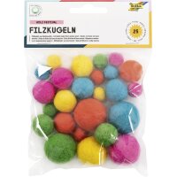 folia Filzkugeln HOLI FESTIVAL, Merinowolle
