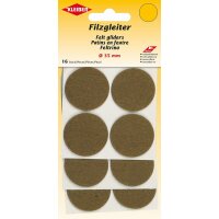 KLEIBER Filzgleiter, Durchmesser: 28 mm, schwarz