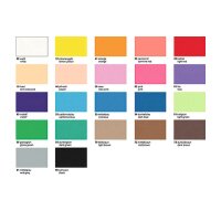 URSUS Moosgummi 30x40cm 8340000 weiss 5 Stück