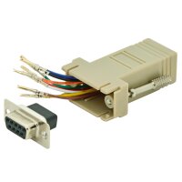DIGITUS Adaptateur RS 232, mâle DB9 - femelle RJ45,...