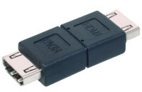 DIGITUS HDMI Adaptateur, fiches femelles HDMI-A, noir