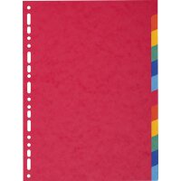 EXACOMPTA Intercalaires en carton, A4, 12 touches, promo 1+1
