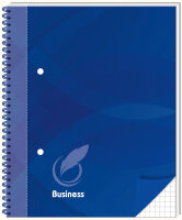RNK Verlag Cahier spirale Business blau, A5, quadrillé