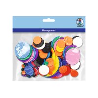 URSUS Moosgummi Kreise 2mm 8370099 assortiert 200 Stück