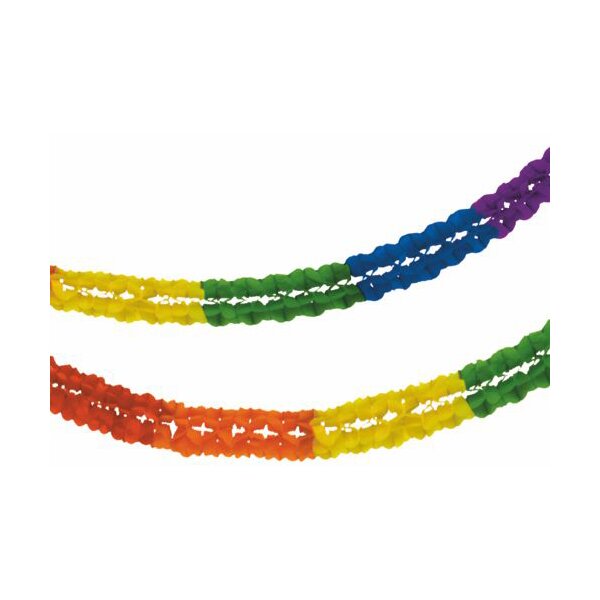 PAPSTAR Guirlande pour grande salle Rainbow, 250 mm