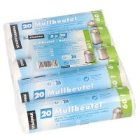 STARPAK Sac poubelle HDPE, 10 litres, transparent