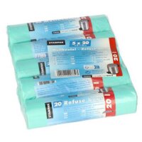 STARPAK Sac poubelle HDPE, 10 litres, transparent