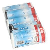 STARPAK Sac poubelle HDPE, 10 litres, transparent