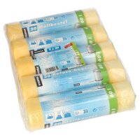STARPAK Sac poubelle HDPE à liens coulissants, 60...