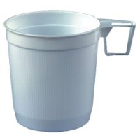 STARPAK Kunststoff-Kaffeetassen, 0,25 l, weiss, 40er