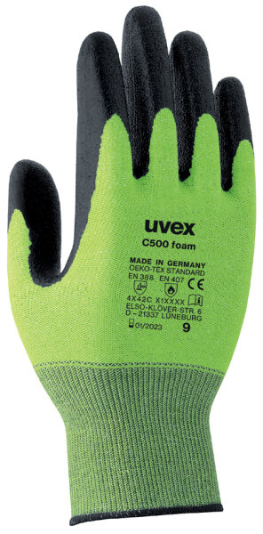 uvex Schnittschutz-Handschuh C500 foam, Gr. 08