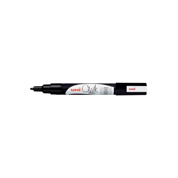 uni-ball Kreidemarker Chalk marker PWE3MS, schwarz