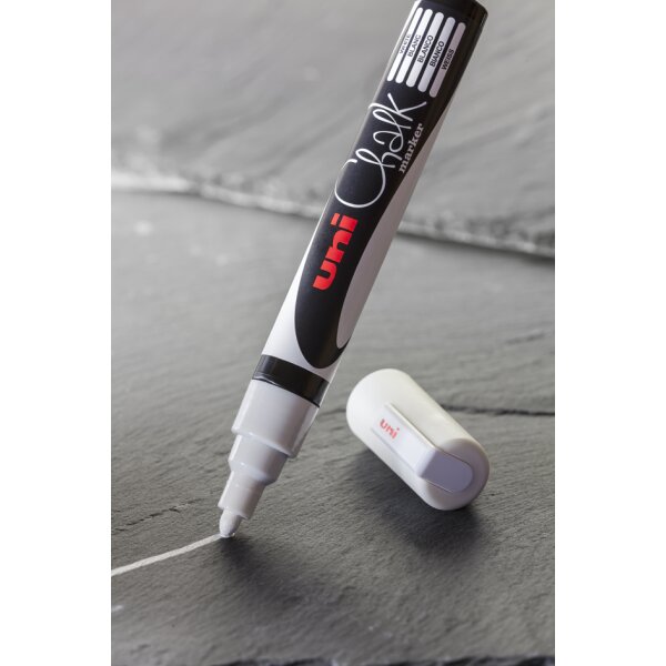 uni-ball Kreidemarker Chalk marker PWE3MS, schwarz