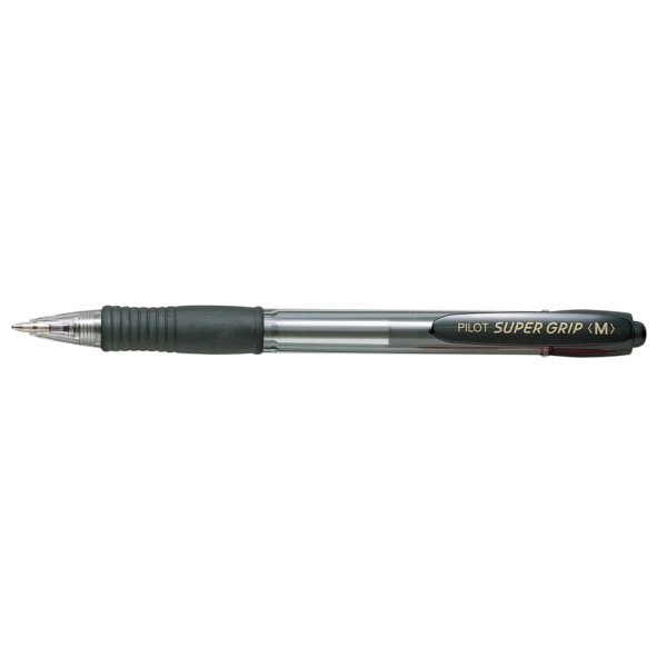 PILOT Stylo à bille rétractable SUPER GRIP F, noir