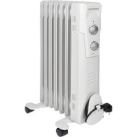 CLATRONIC Radiateur bain dhuile RA 3735, 7 éléments, blanc