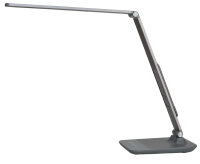ALBA Lampe de bureau LED LEDVIVA, avec port USB, gris
