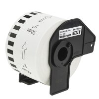 rillprint Endlos-Etiketten Papier, 50 mm x 30,48 m, weiss