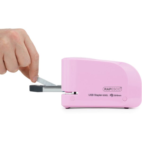 RAPESCO Heftger&auml;t Autom. USB/Batterie 1451 rosa