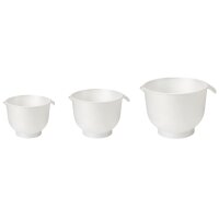 GastroMax Bol mélangeur, blanc, set de 3