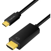 LogiLink Câble de connexion USB-C - HDMI, 1,8 m, noir