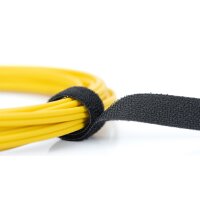 DIGITUS Klettband auf Rolle, 10 m, schwarz