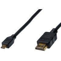 DIGITUS Câble High Speed, HDMI-A - HDMI-D micro