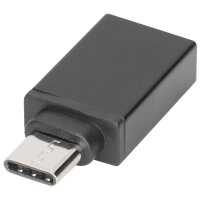 DIGITUS Adaptateur USB, USB-C - USB-A, noir