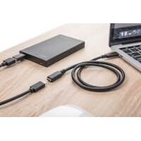 DIGITUS USB 3.1 Verlängerungskabel, schwarz, 0,7 m