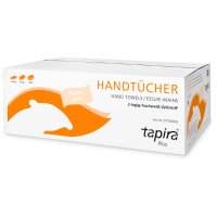 Tapira Handtuchpapier Plus, 203 x 320 mm, W-Falz, hochweiss