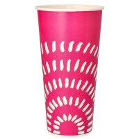 STARPAK Papp-Trinkbecher, 0,5 l, pink, 50er