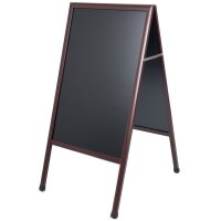 Bi-Office Kundenstopper, mit Kreideoberfläche, rotbraun